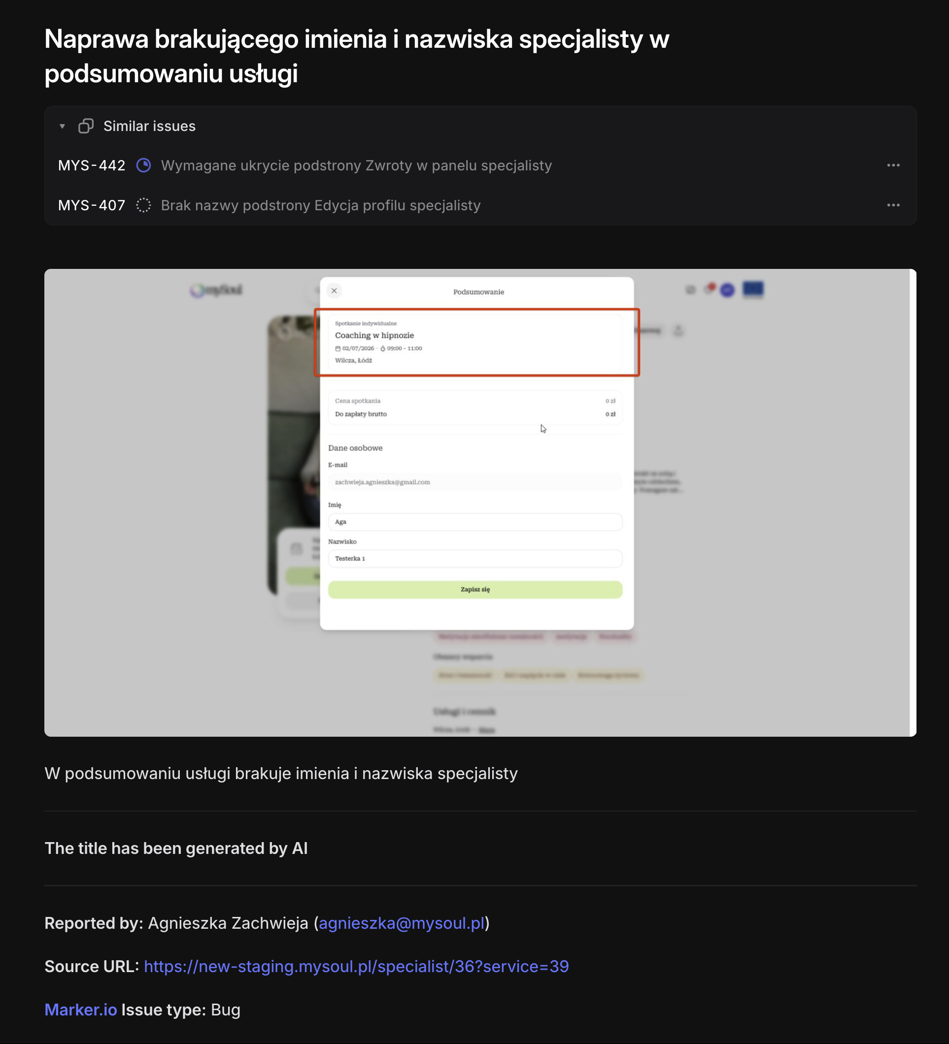 Zdjęcie specjalisty